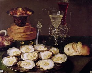 Nature morte avec huîtres et verres, 1606